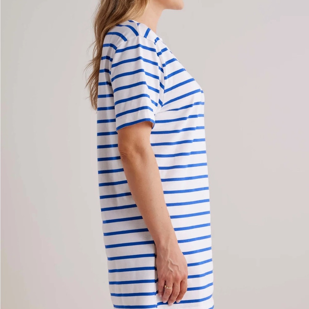 Avara Blue and White Striped Dress. XS - Picture 4 of 5